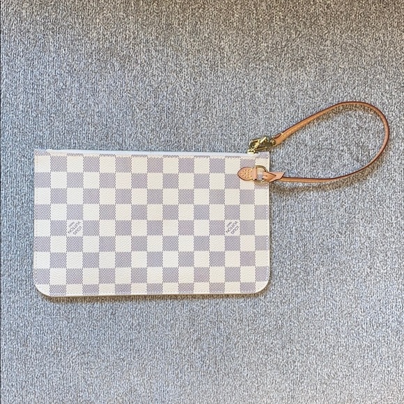 Louis Vuitton Handbags - Neverfull MM Damier Azur Pochette